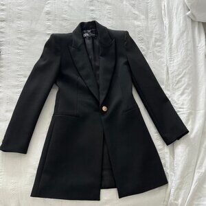 Zara Black Blazer-Long style